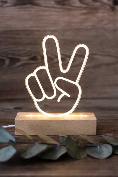 Lampe / Nachtlicht Finger -personalisiert-